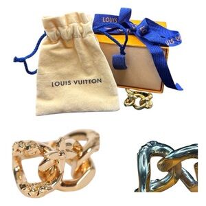 Louis Vuitton Large Chain Link Ring - Sz M